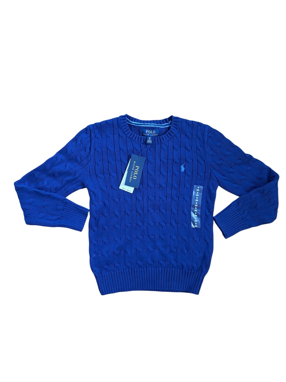 NWT POLO Ralph Lauren Cable Knit Classic Sweater S/8